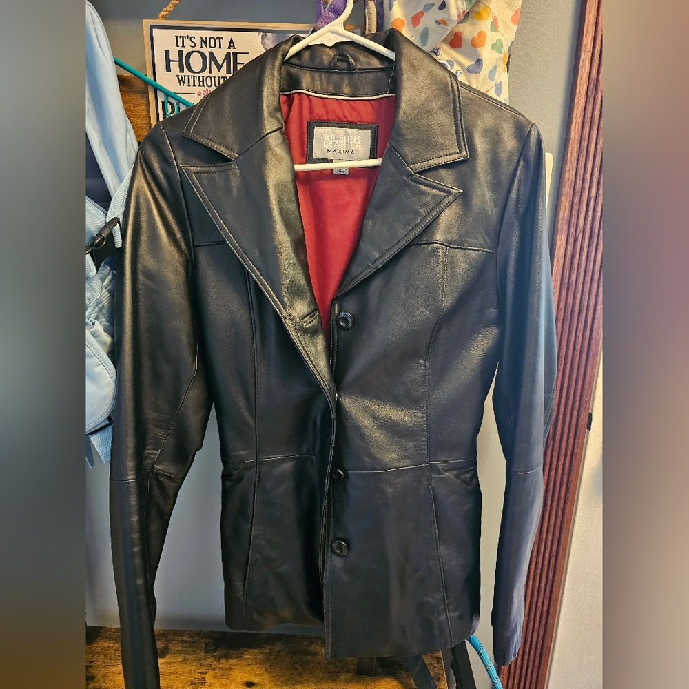 Wilson Leather black jacket